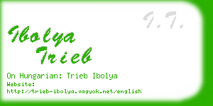 ibolya trieb business card